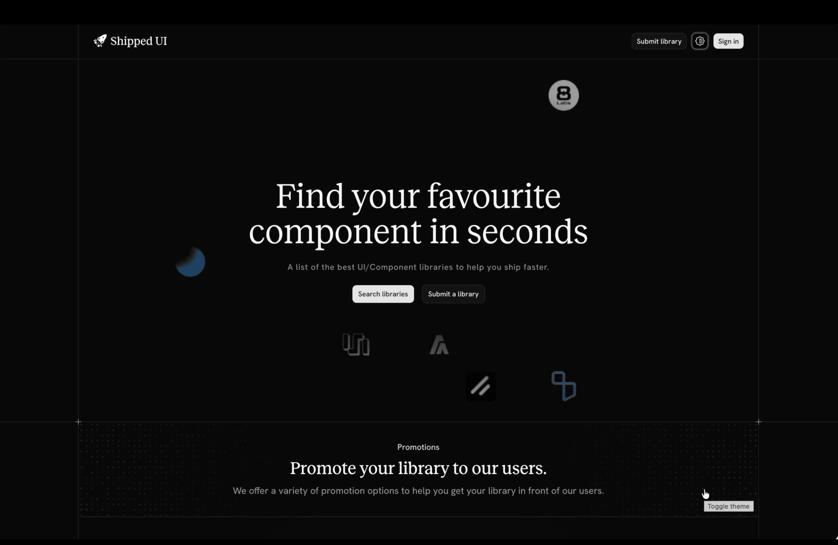 Shipped UI preview